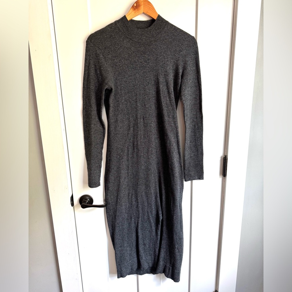 BCBGeneration Charcoal Long Sleeve Dress S